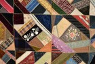 Gorgeous Vintage 30 s Crazy Quilt With Hand Embroidered Birds  Flowers   More 