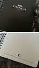 Coach Leather Planner  Diary In Black Leather Heart Bolts 