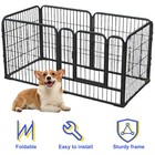 Dog Playpen Crate 6 Panel Fence Pet Play Pen Exercise Puppy Kennel Cage Usa