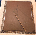 Filigree Gold Metal 11  14 Picture Frame Vintage Ornate Mcm Regency Easel