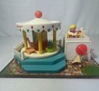 Vintage Fisher Price Little People Merry Go Round Toy Carousel See Description