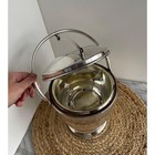 Vintage Art Deco Keystoneware Silver Plate Ice Bucket Mercury Glass-lined  Heavy