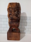 12  Vintage Hand Carved Wooden Tiki God Man Statue Hawaii Artisan Authentic