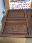 1996 Longaberger Pottery Gingerbread Country Cabin Mold New In Box W manual 