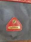 Samsonite Survivor Carry On Travel Messenger Shoulder Bag Navy Burgundy Vtg Rare