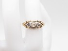 Antique  3000  50ct Natural Old Mine Diamond Alexandrite 14k Yellow Gold Ring