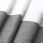 Extra Wide Shower Curtain Mens Bathroom Black And Gray Wrap Around Microfiber   