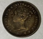 1858 Maundy 4 Pence Queen Victoria Silver Coin