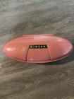 Vintage 1960 s Singer Buttonholer Pink Case W sewing Machine Attachments  n-3 