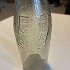 Vtg Pepsi-cola Clear Glass Swirl Soda Bottle Des Pat 120 Embossed 1930 s 40 s