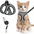 Pet Cat Harness And 59  Leash Escape Proof Adjustable Vest For Cats Breathable