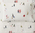 West Elm Kids Trick Treat Halloween Sheet Set Full Glow In Dark New W Tags