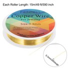 Craft Wire Resistant Beads Copper Wire For Jewelry Making gold 