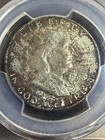 1948 D Half Dollars Franklin Pcgs Ms-65 Fbl