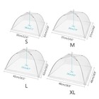 Kitchen Foldable Food Mesh Cover Anti-fly Umbrella Tent Cover Vegetable Fruit D