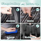 Drive Up No Drilling Black Crossed Print Club Car Precedent Golf Cart Seat Cover