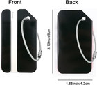 2pack Black Aluminum Luggage Tag With Name Id Card Perfect To Quickly Spot Lugga