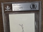 Bronko Nagurski Signed 3x5 Index Card Beckett Chicago Bears Football 