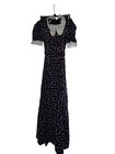 Vintage Cottagecore Long Dress Floral Women   s Size 9 1970   s Estate Boho 