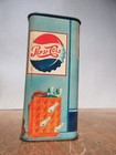 Vintage Pepsi-cola Tin Coin Bank 5c Only