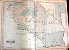 16 Rare Maps      by Asher   Adams  1872 - Large Hand-colored Lot Of 16 Maps