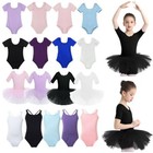 Girls Ballet Tutu Dance Dress Skirt Gymnastics Leotards Bodysuit Jumpsuits Kids 