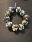 10 Millefiori Glass Trade Beads -   b1147  Handmade Rare - 15x15mm