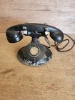 Western Electric Telephone D1 Model 202 Incomplete Parts Vintage Black Oval Base
