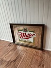 Vintage Miller High Life Bar Mirror Wood Frame Beer Sign  20  X 15  Beeco Mfg
