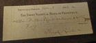 Vintage 1906 The First National Bank Of Farmington Check  Bank Note