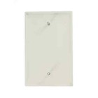 1-gang White Blank Plate Nylon Midway midsize Wall Plate  1-pack 
