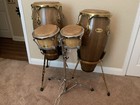 Four Rogers Congo Drums   Stands