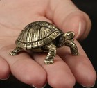 Brass Turtle Figurine Small Animal Statue Table Office Home Decoration Toy Gifts