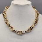 Givenchy Necklace Bracelet Set Gold Tone Chain Linked Chunky Statement 21 