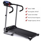 Guplus 1100w Folding Treadmill Electric Support Motorized Power Running Machine