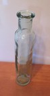 Vintage Tall Slender Clear Green Glass Bottle 7 