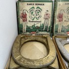 Vintage Diamond Eagle Ringer Horseshoes Set Of 4 With Boxes Early Production