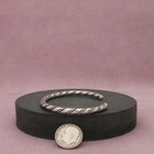 Navajo Sterling Silver Vintage Twisted Cuff Bracelet Size 6 25in