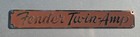 1950 s Fender Tweed Twin Amp Logo Badge 5f8