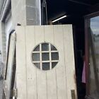 M 24 Antique Entrance Door Circle Pattern Nautilus 36 X 79 75 X 1 75   