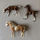 3 Breyer Horse Different Style Size Shapes used marked Usa  Sold As A Set