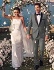 Mens 2 Piece Suit Slim Fit Shawl Lapel Tuxedo For Men Wedding Formal Blazer P   