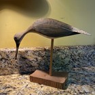 Vtg Will E  Kirkpatrick Shore Bird Decoy Hand-carved And Painted