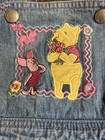 Vtg Disney Baby Winnie The Pooh Embroidered Overalls 6-9 M Gift For Disney Fan