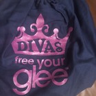 Glee Diva Free Your Glee Blue Tote Bag 14    X 14   nwt