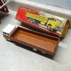 Vintage H Japan Tin Friction Open Freight Truck In Box  11   Nice Shape