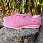 Vintage 1984 Women s Nike Shoes Pink Canvas Low Top Flats Plimsoll 80s Korea