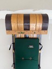 Vtg Wood Ll Bean Sled Toboggan Green Padded Made In Canada