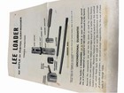 Vintage Lee Loader Hand Reloading Tool Kit Rifle Pistol Cartridge Original Box