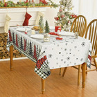 Christmas Kitchen dining Tablecloth Polyester 55 x70  Trees